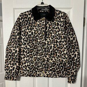 NWOT J. Crew Leopard Print Barn Jacket